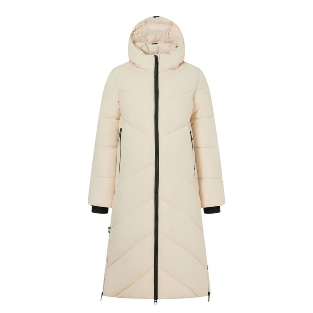 Regatta Womens/Ladies Merida Long Length Padded Jacket / Light Vanilla